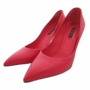 Rare Pink Epi LOUIS VUITTON Pumps High Heels Epi Leather 36.5